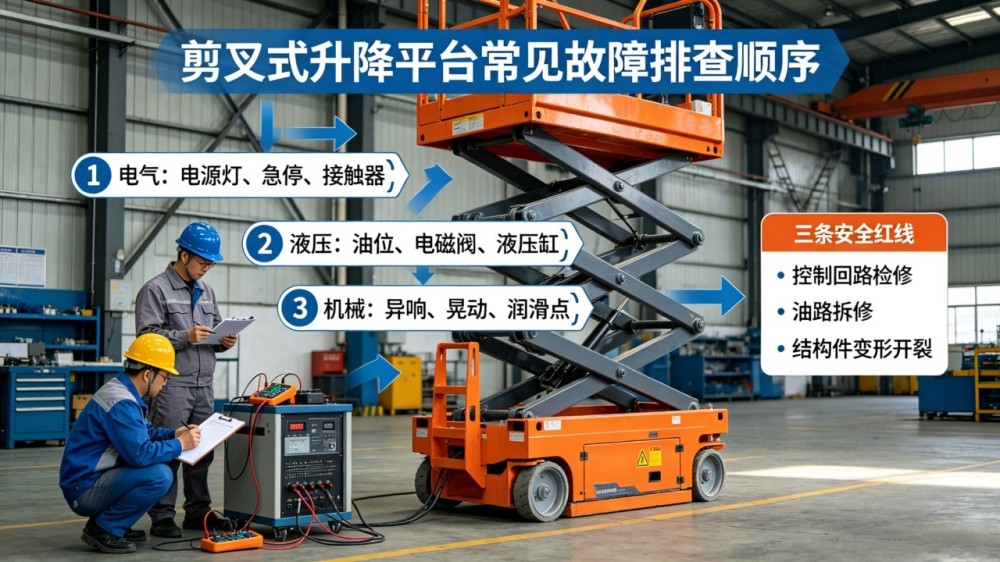 剪叉式升降平台故障排查与维修方法.jpg