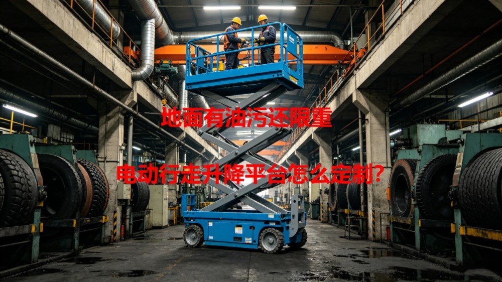 电动行走升降平台定制_适应地面有油污还限重的工况环境