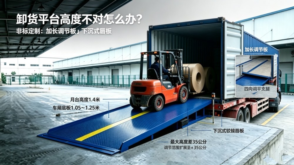卸货平台高度不对怎么办？非标定制这样解决.jpg