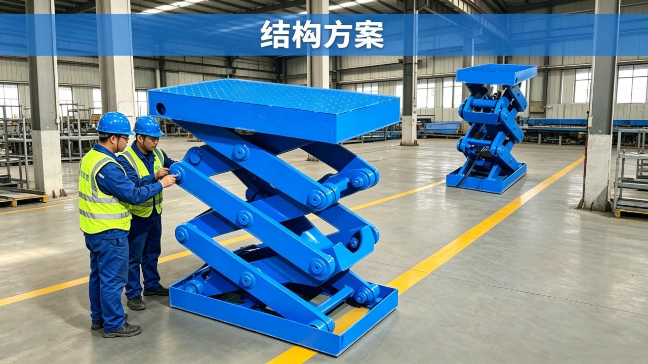600毫米窄型液压升降平台结构图