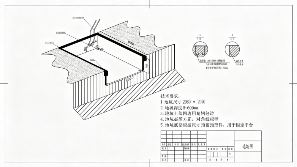固定式登车桥安装图地坑条件图.jpg